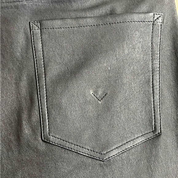 Black Leather Hudson Harlow Pants 100% Lamb Leather - Picture 8 of 15